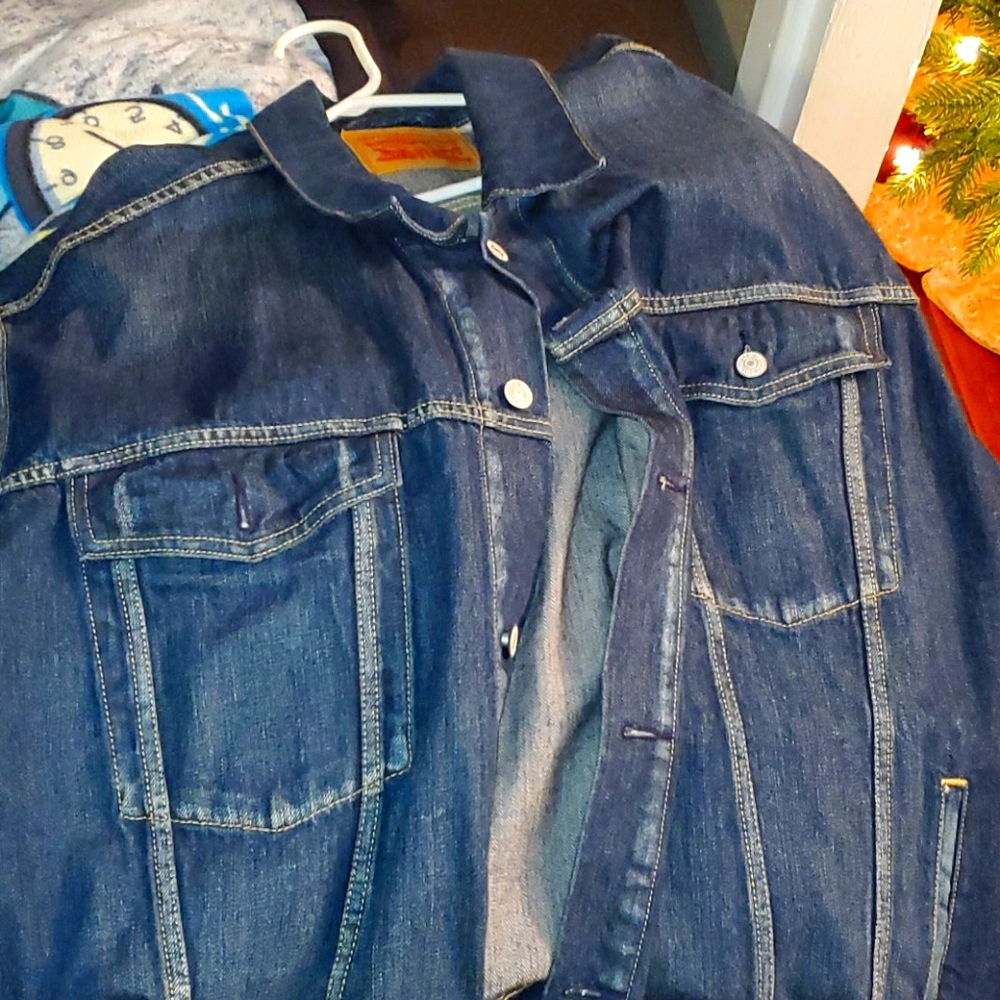 6X levi blue jean jacket